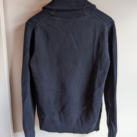 J. Crew Men's Dark Blue Cardigan Sweater - Picture 4 of 5